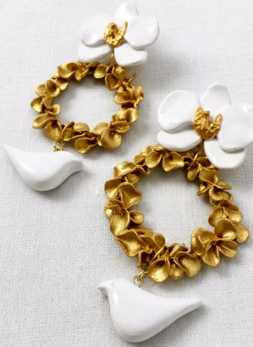 Pendientes de flamenca Orquídeas 1
